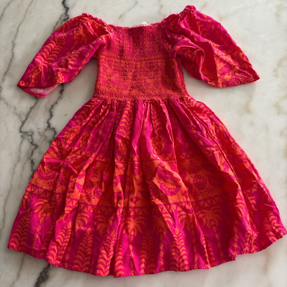 Pink and Orange Hawaiian Dress Casual Btween Kids Dress